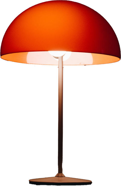 orange mushroom lamp